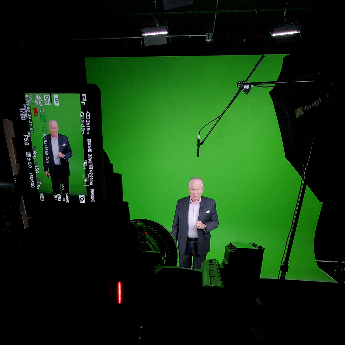 A green screen shoot for a medical education client in 2021.